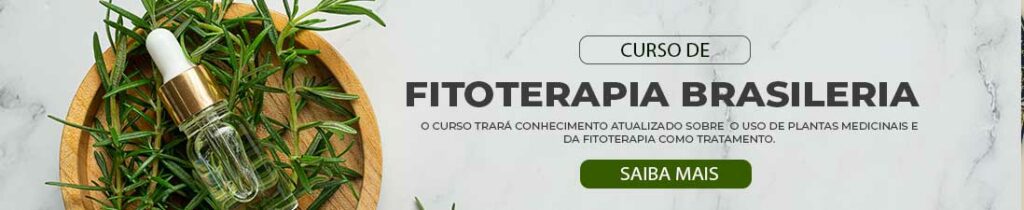 Banner informativo do curso de fitoterapia brasileira